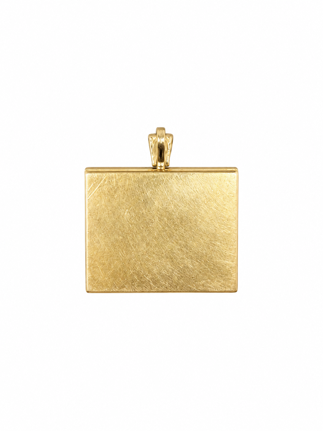 1950s Emerald Square Locket Pendant