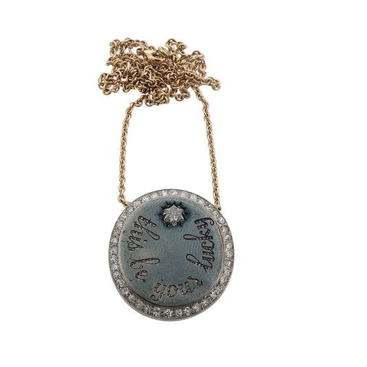 Diamond “Lucky Star” Epigram Necklace