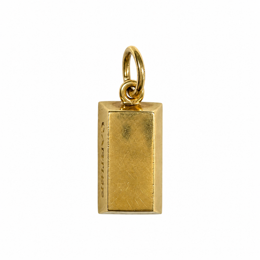 Vintage Cartier 1/2 Ounce Ingot Pendant