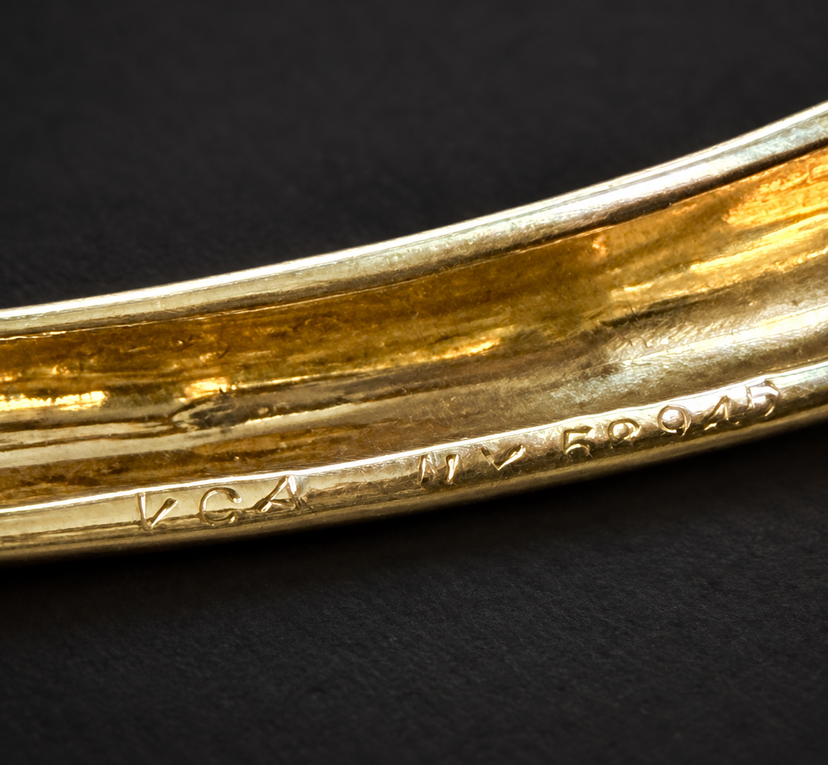Vintage Van Cleef & Arpels Fancy Yellow Diamond Bangle