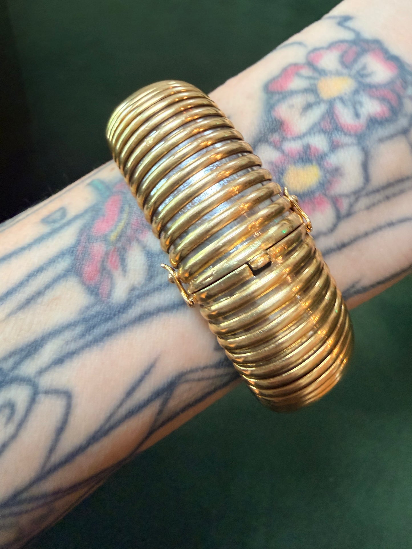 Vintage Cartier Tubogas Gold Bracelet