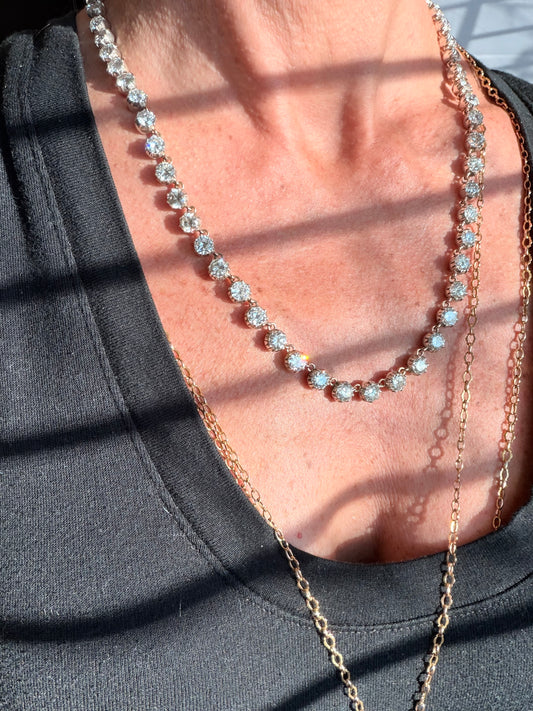 Vintage Old Cut Diamond Rivière
Necklace