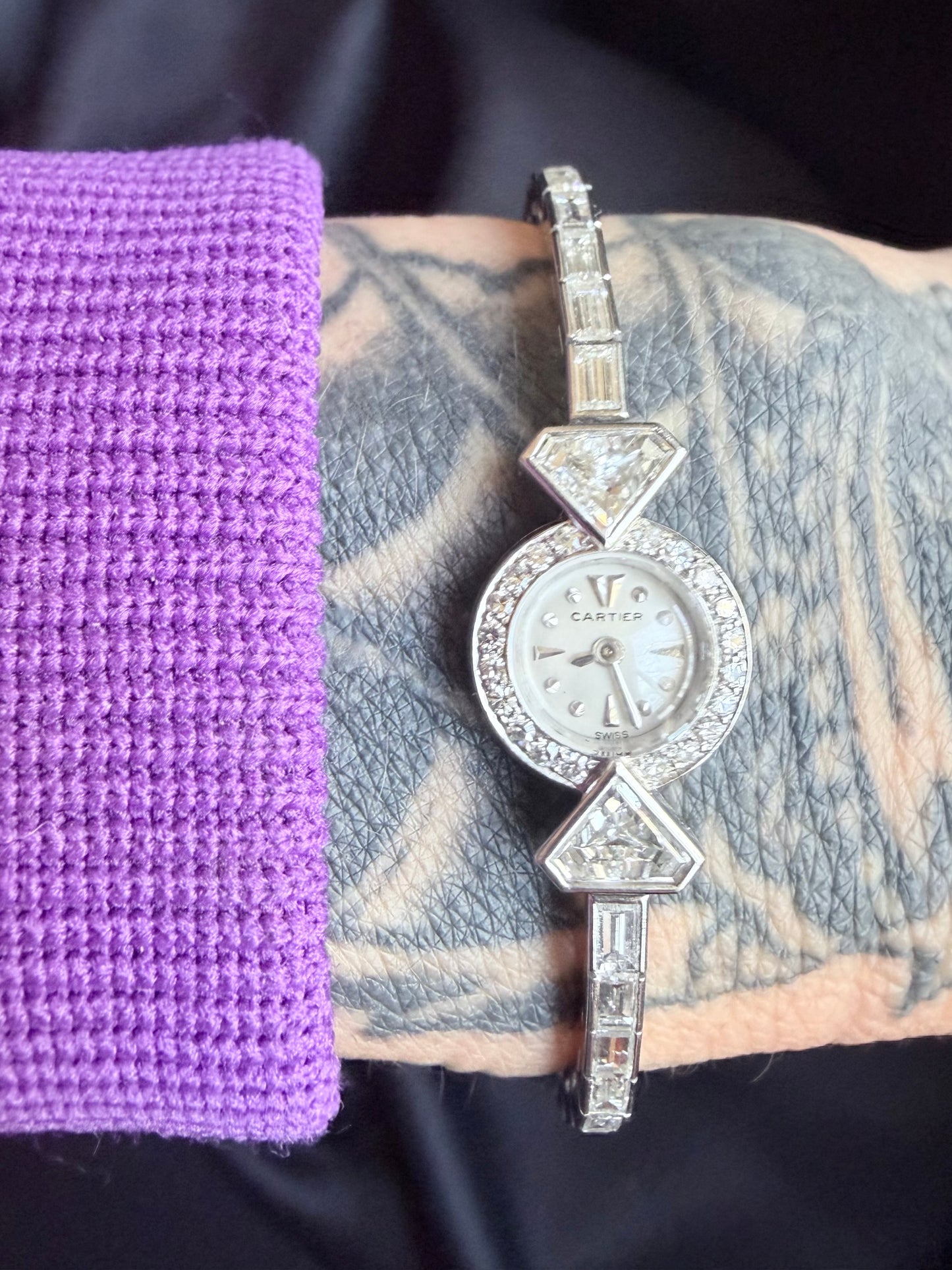 Vintage Cartier Diamond Watch