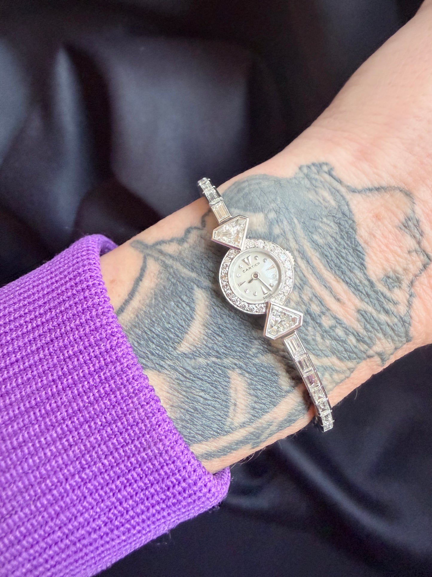 Vintage Cartier Diamond Watch