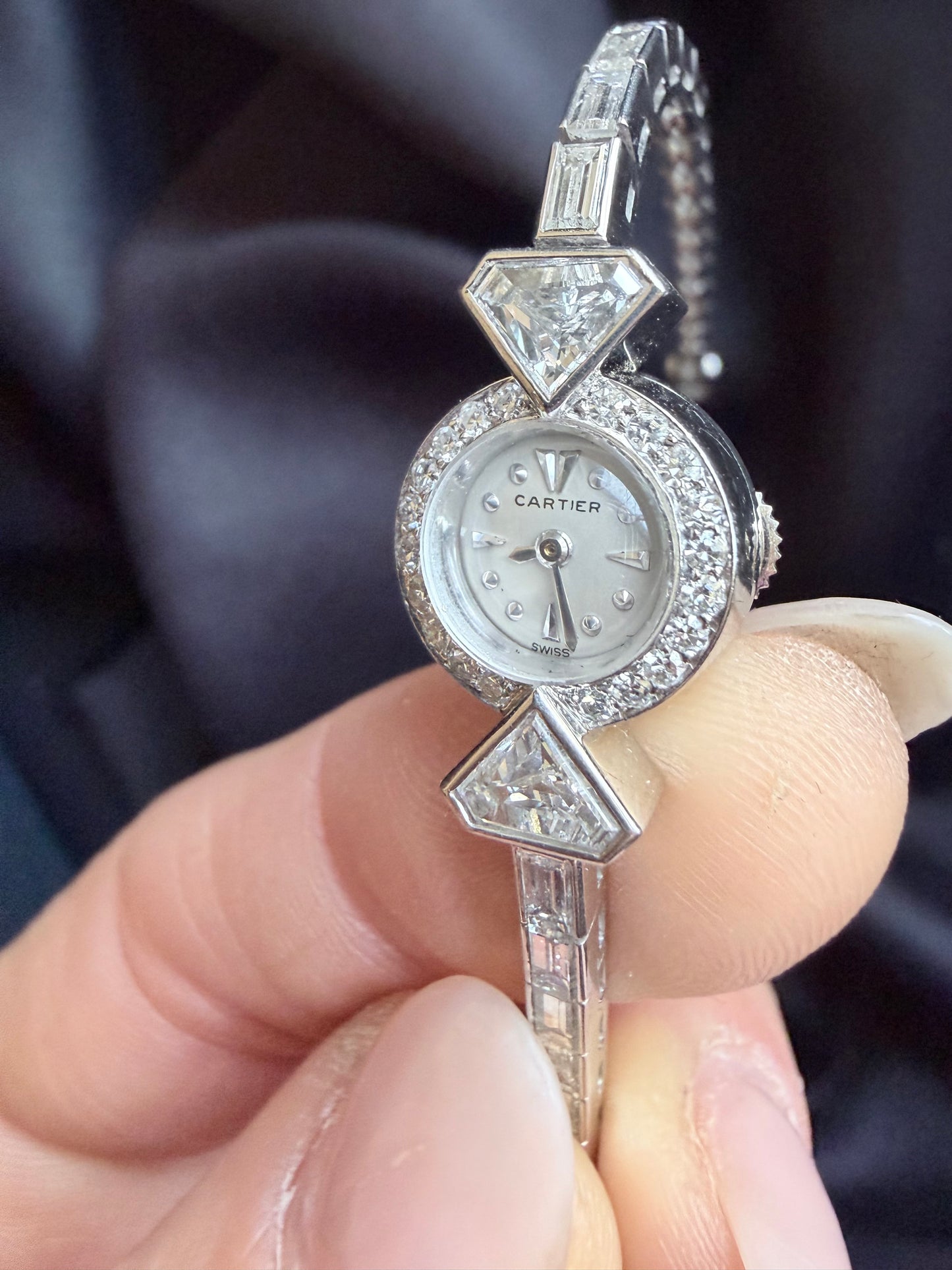 Vintage Cartier Diamond Watch
