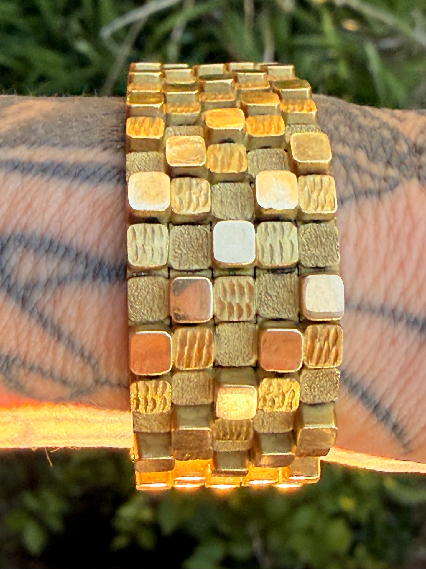 Vintage Mellerio Paris Abstract Brick Bracelet