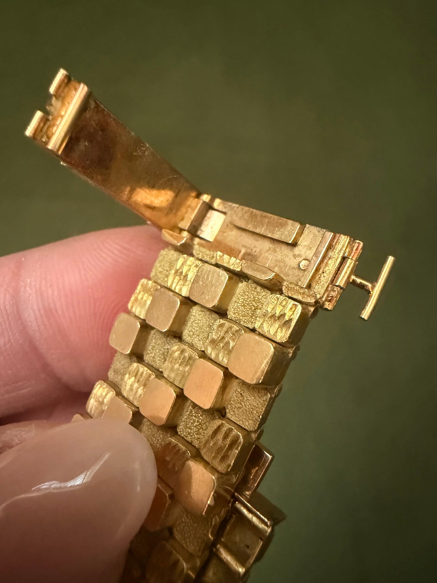 Vintage Mellerio Paris Abstract Brick Bracelet