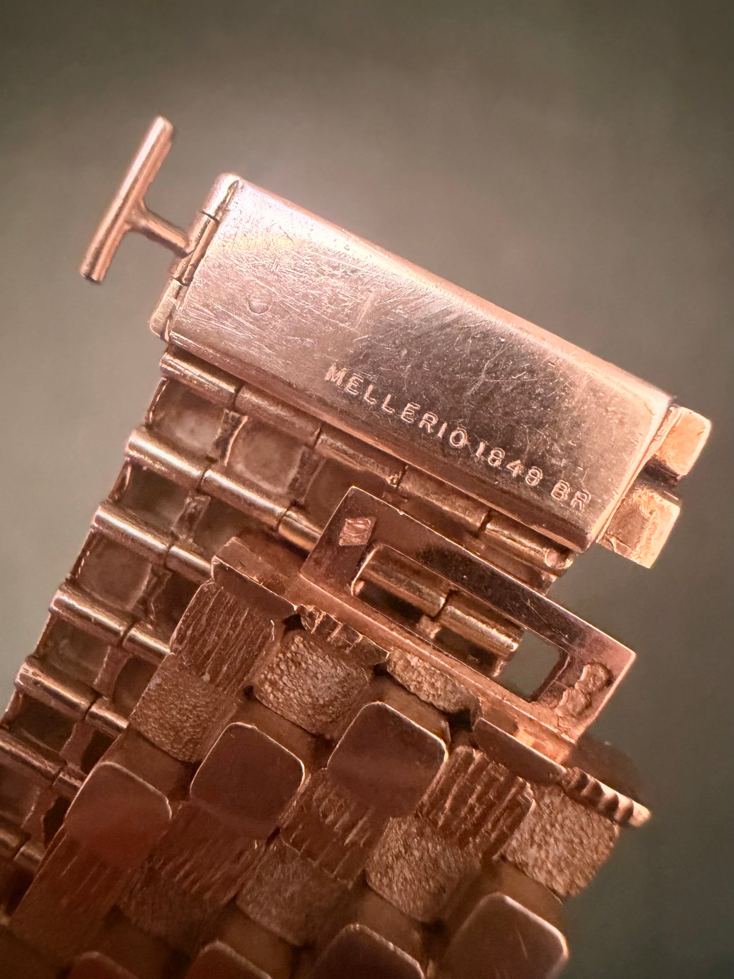 Vintage Mellerio Paris Abstract Brick Bracelet