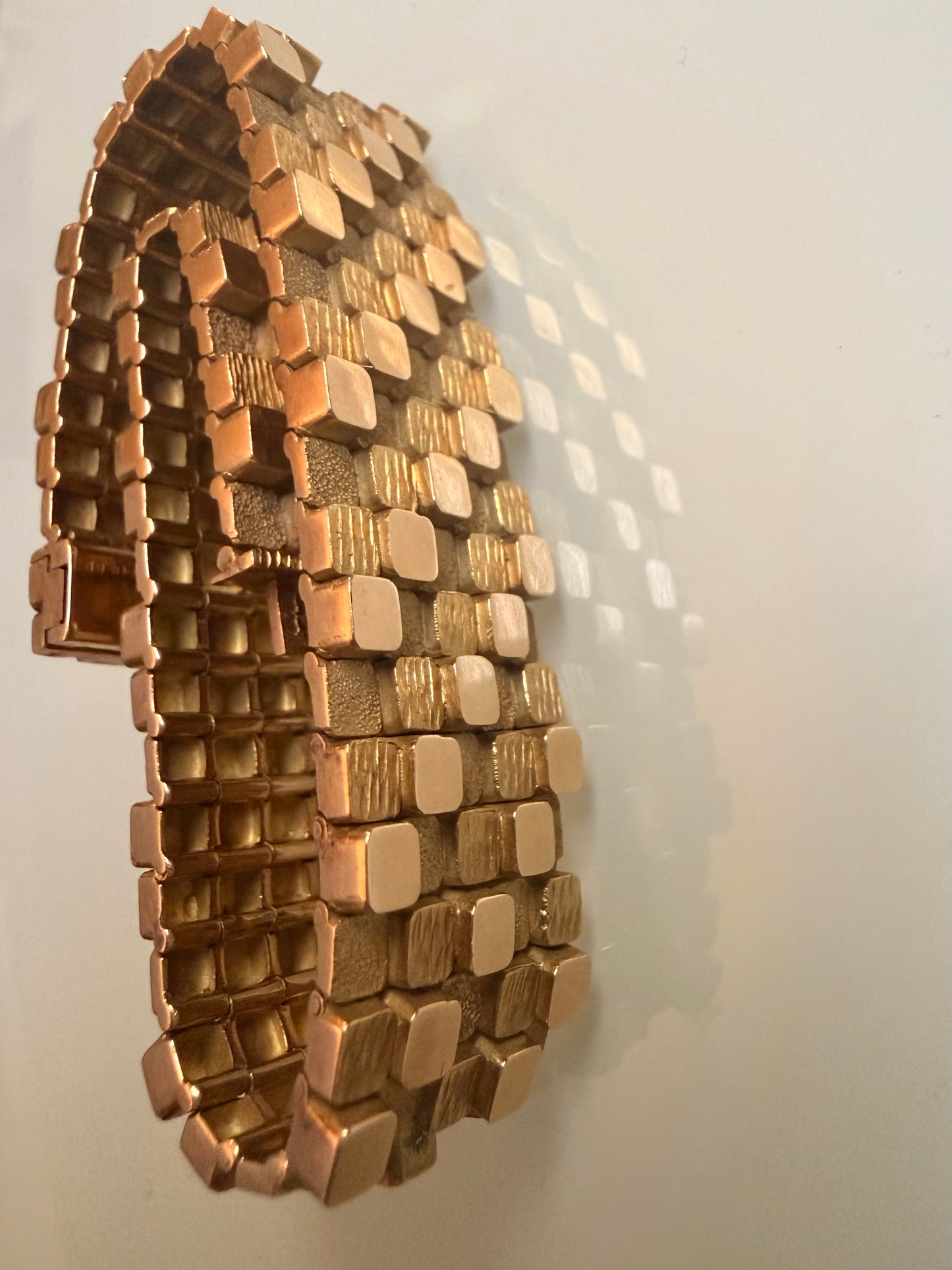 Vintage Mellerio Paris Abstract Brick Bracelet