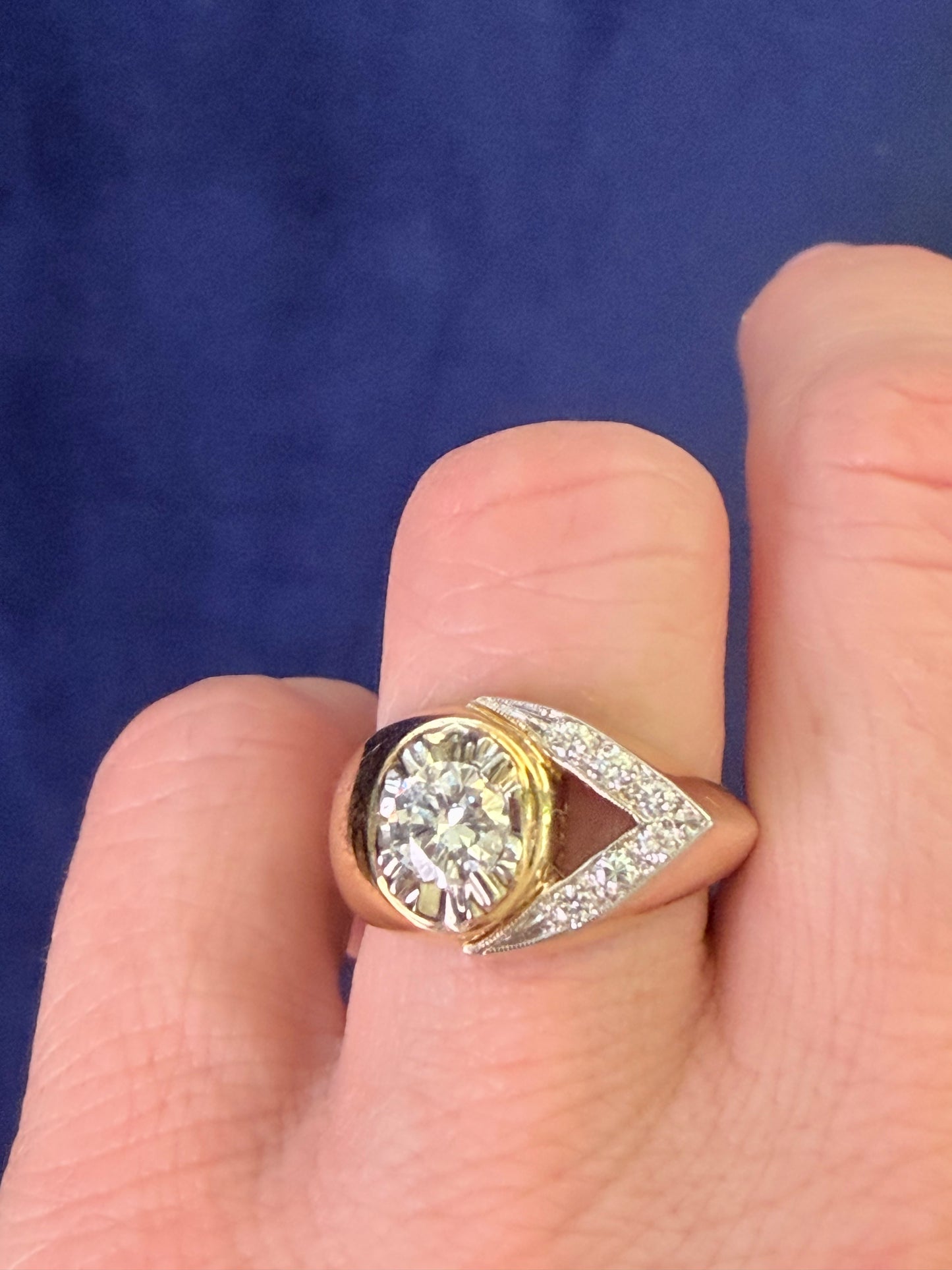 Vintage Diamond Arrow Ring