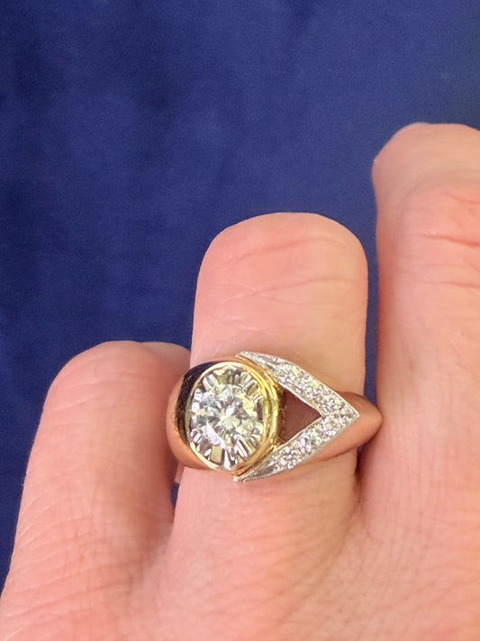 Vintage Diamond Arrow Ring