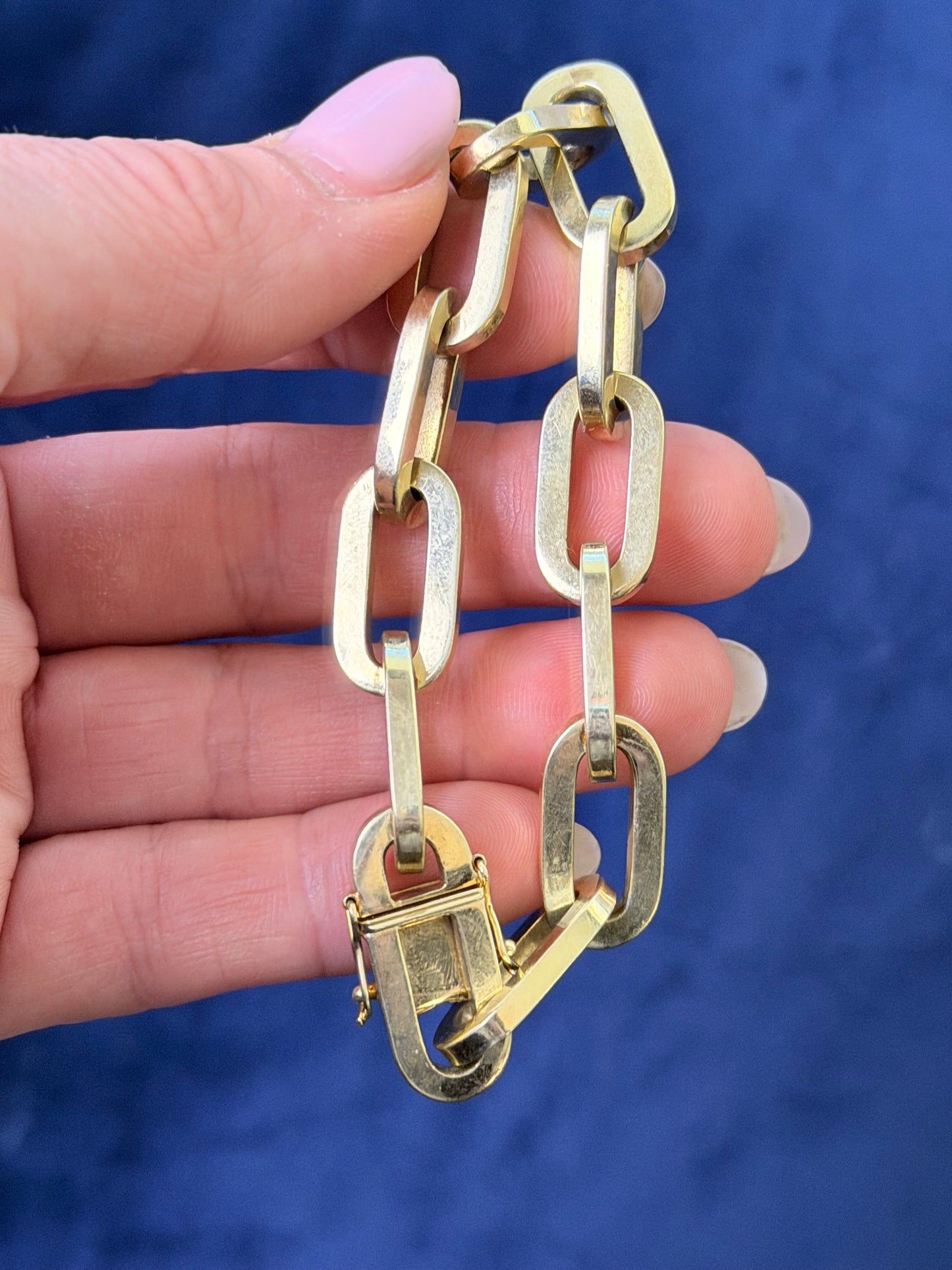 Vintage Heavy Biker Link Bracelet