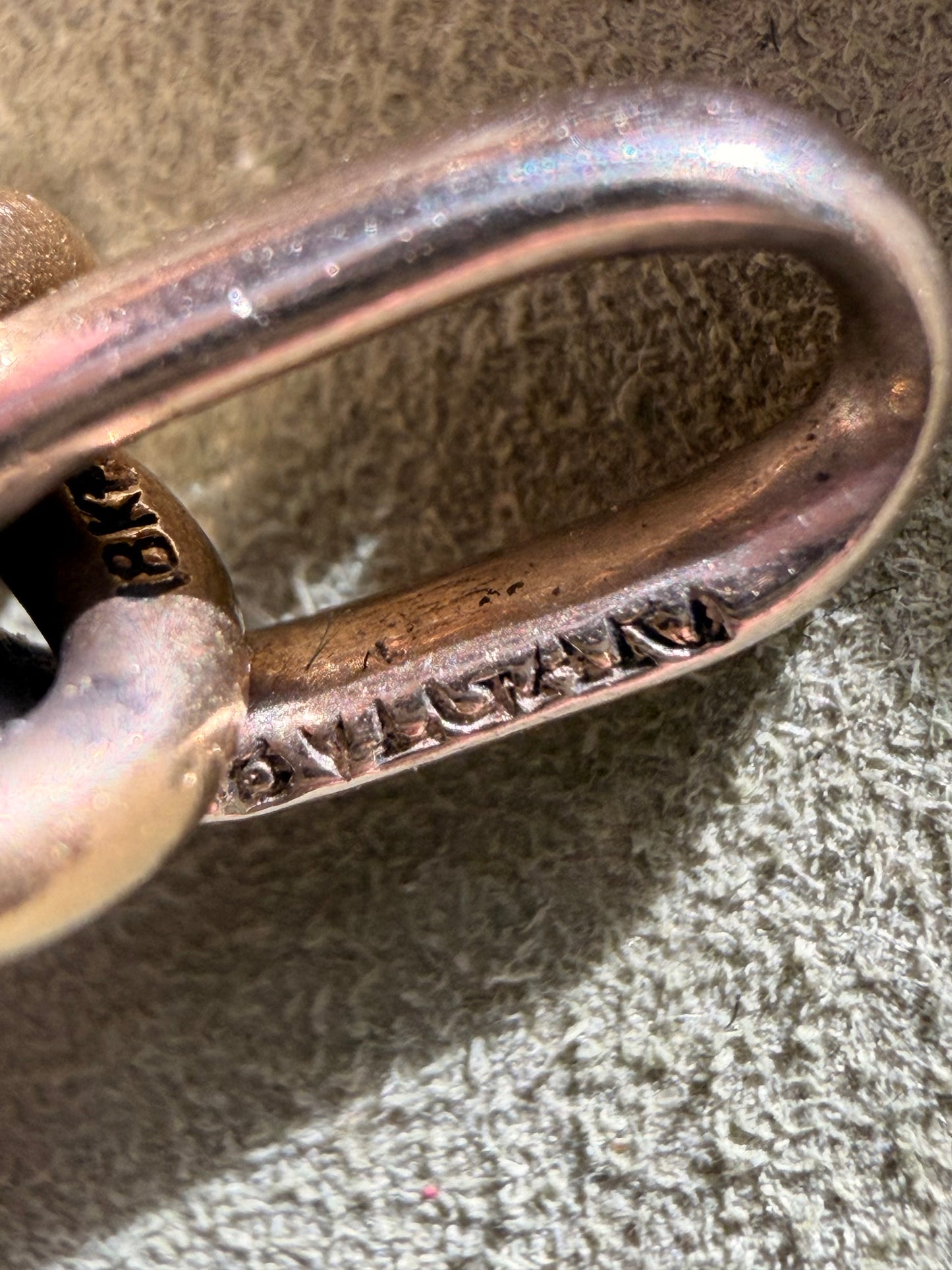 Vintage Bvlgari Alternating Lock Link Bracelet