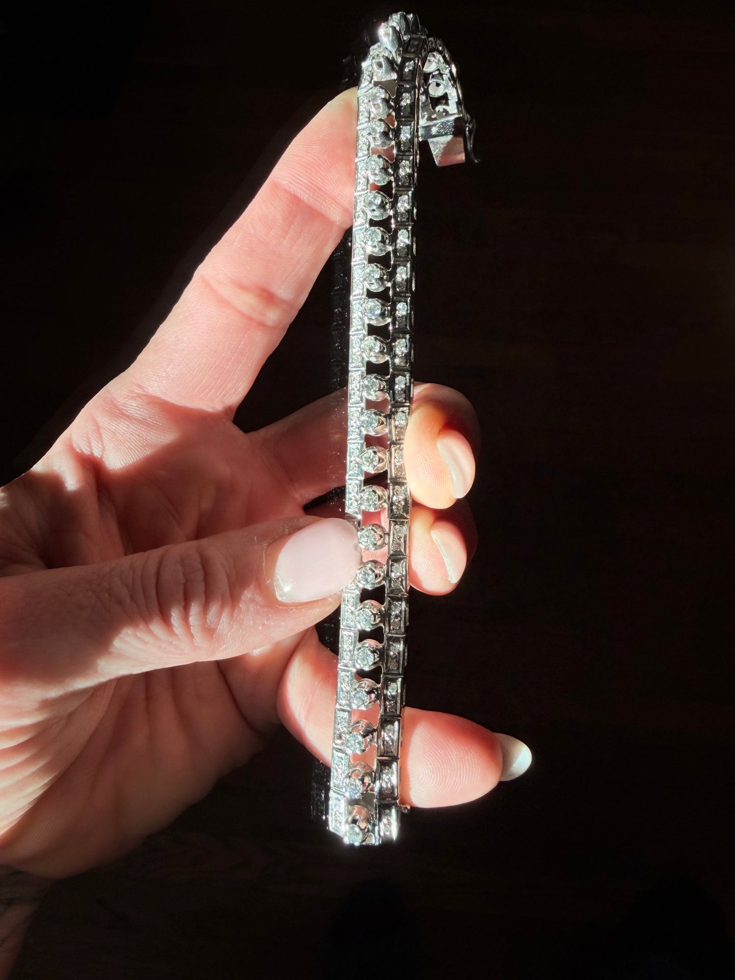 Vintage Spiky Diamond Bracelet