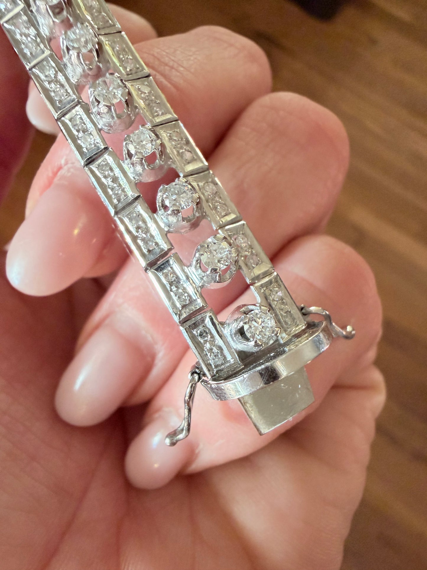 Vintage Spiky Diamond Bracelet