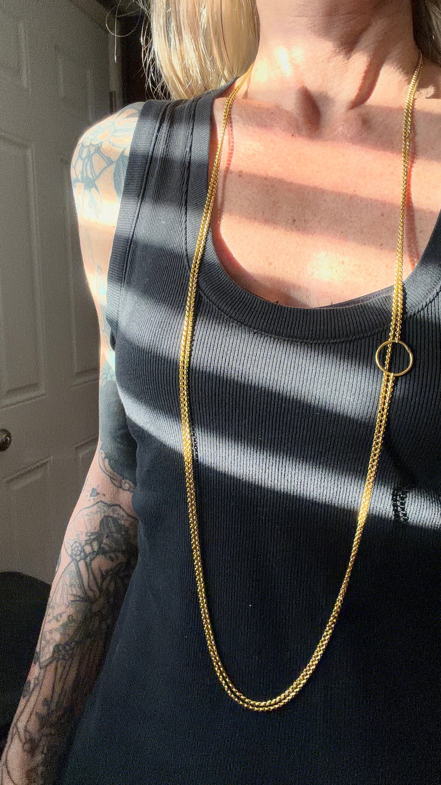 Portuguese Wrapped Long Rolo Chain