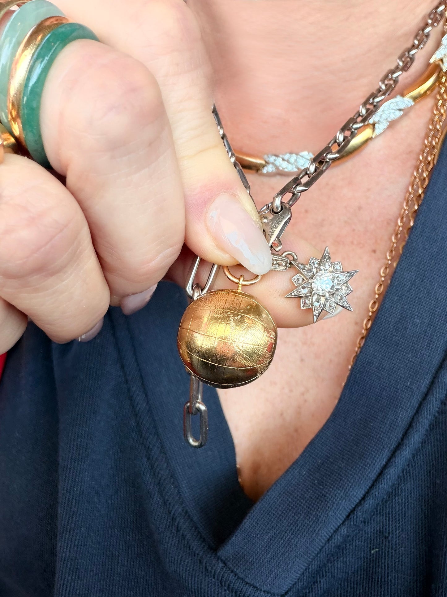 Vintage Globe Orb Pendant