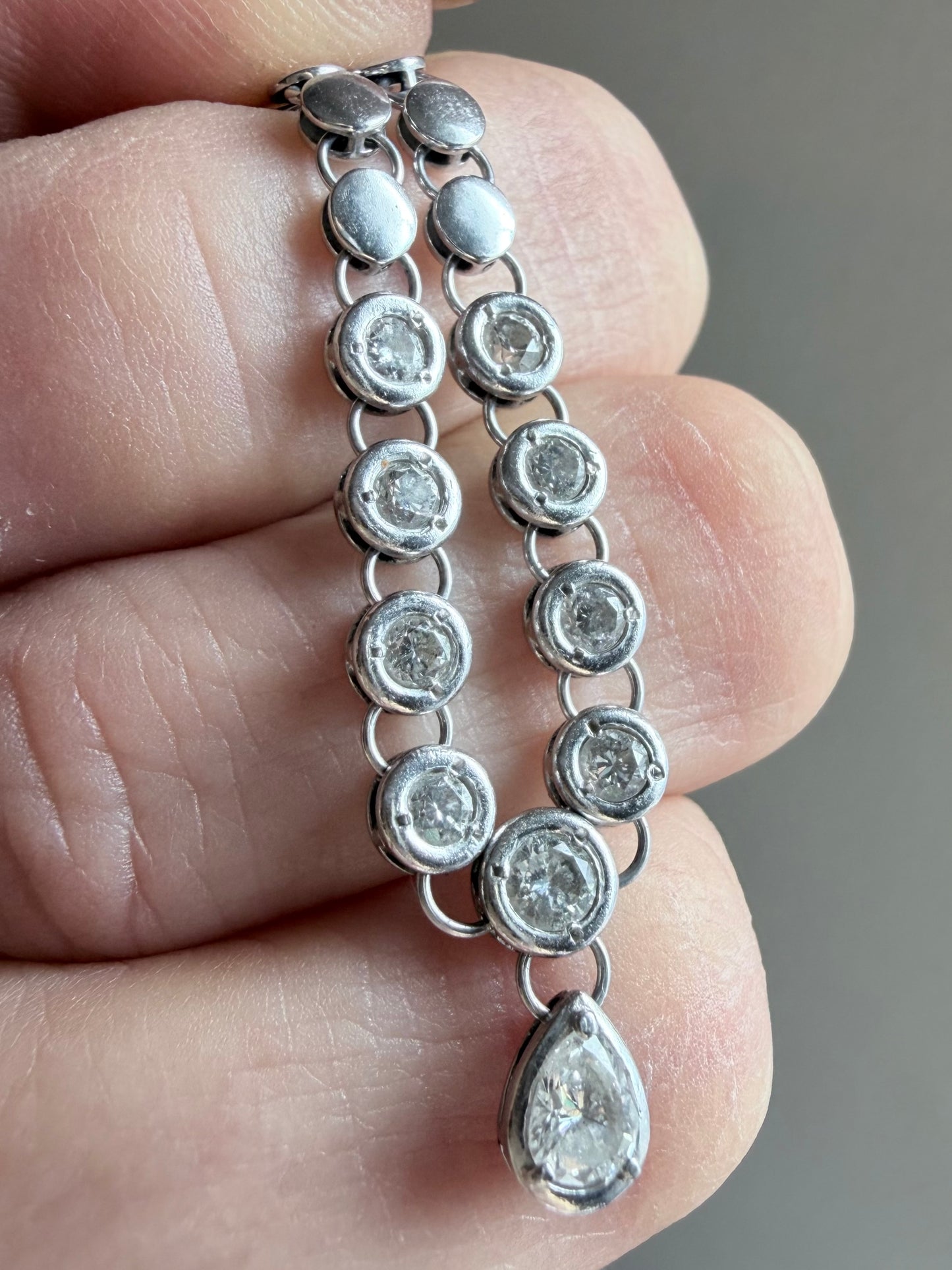 Vintage Diamond Circle Necklace