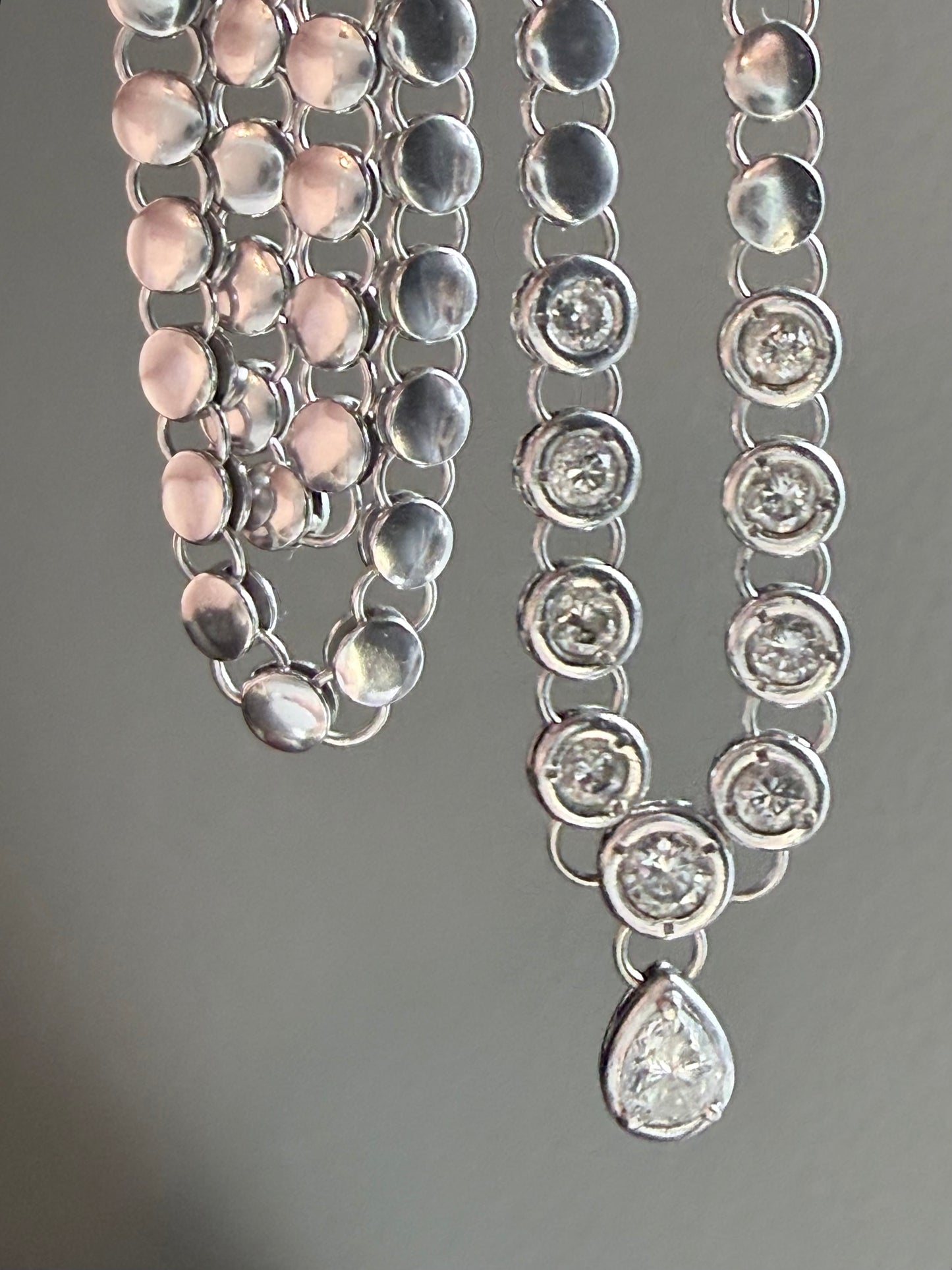 Vintage Diamond Circle Necklace