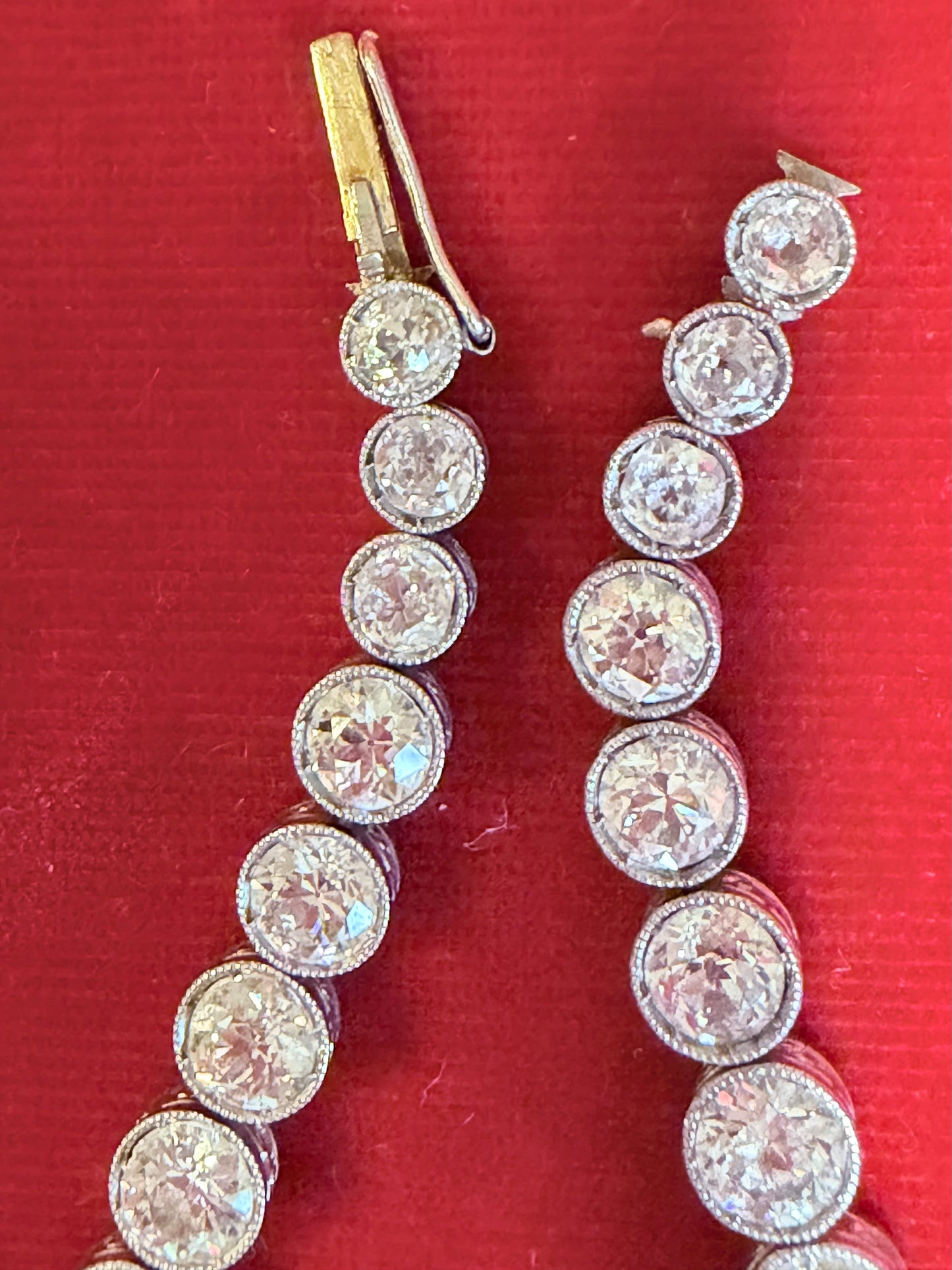 SOLD - Art Deco Diamond Line Bracelet