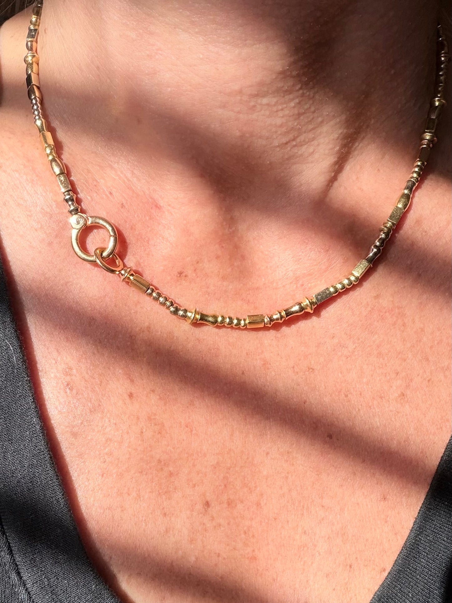 Italian Manifredi 18k Bead Chain Bracelet Set