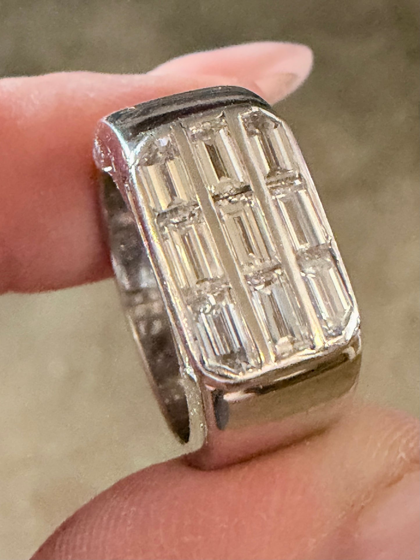 Vintage Baguette Cut Diamond Ring