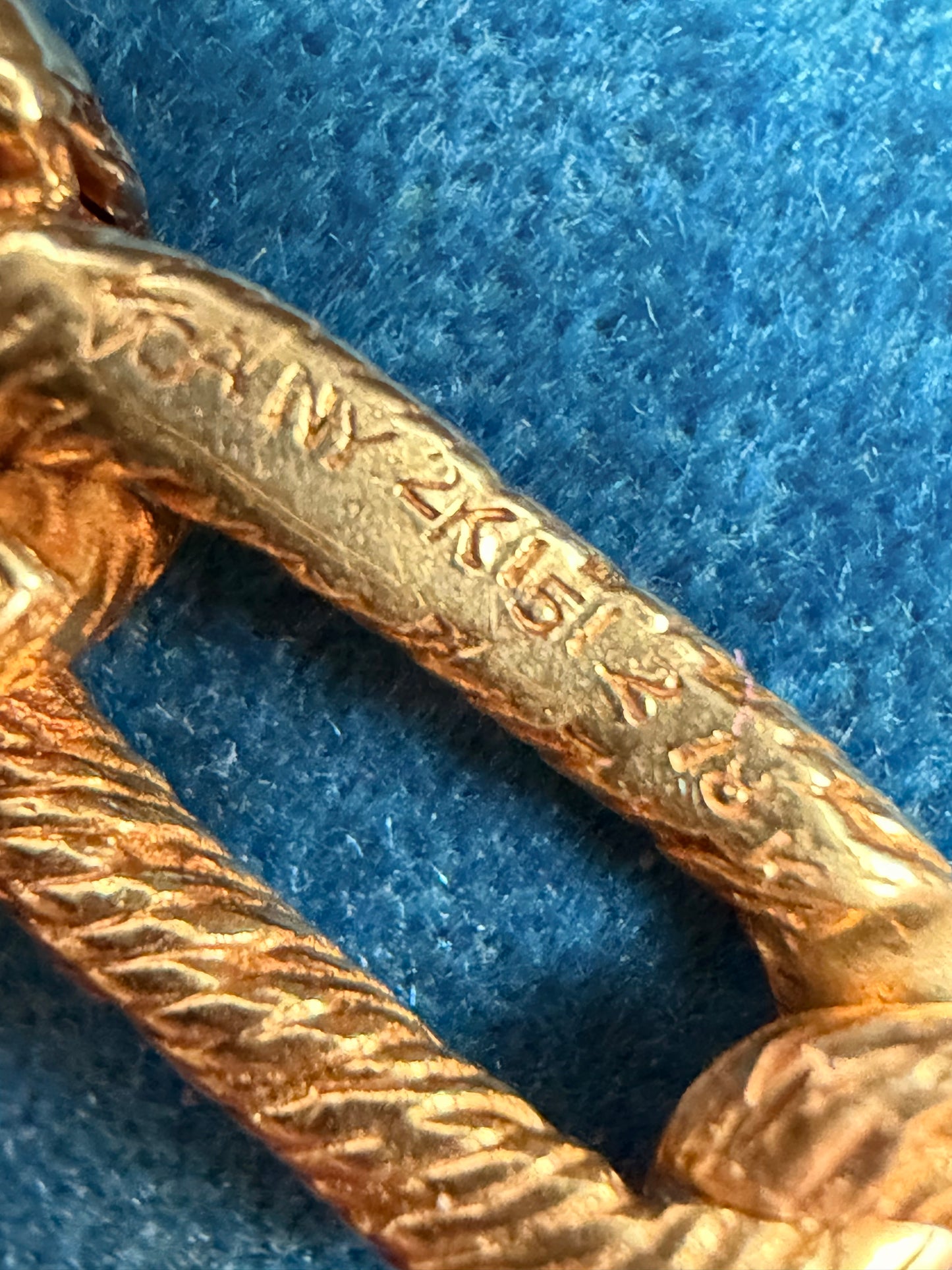 Vintage Van Cleef and Arpels Textured Link Bracelet