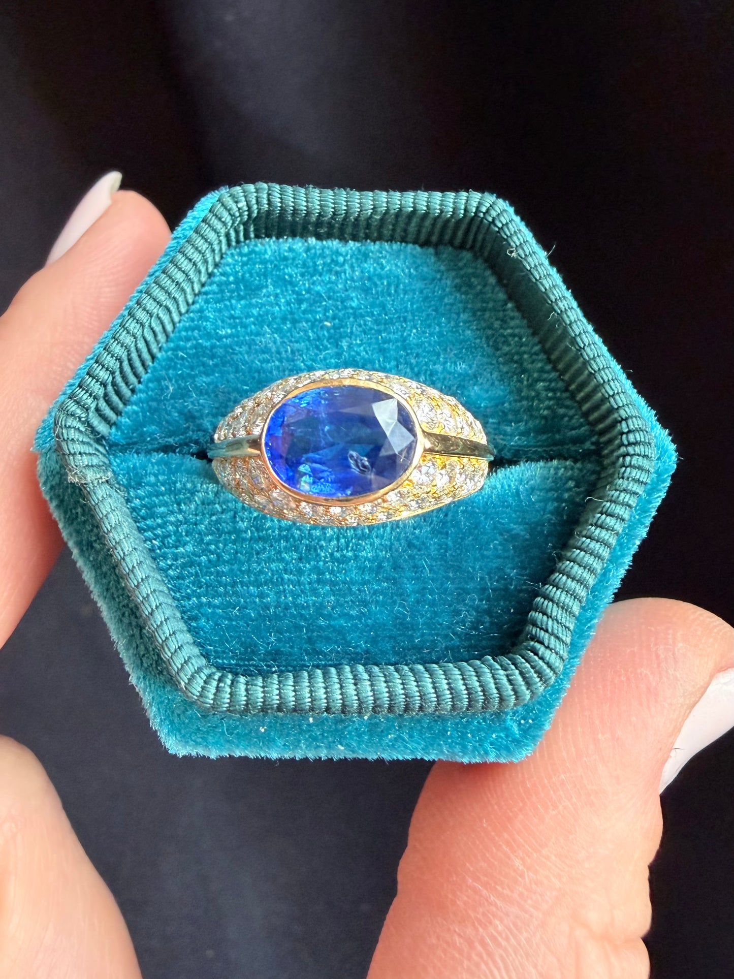Bvlgari Burma Sapphire and Diamond Ring