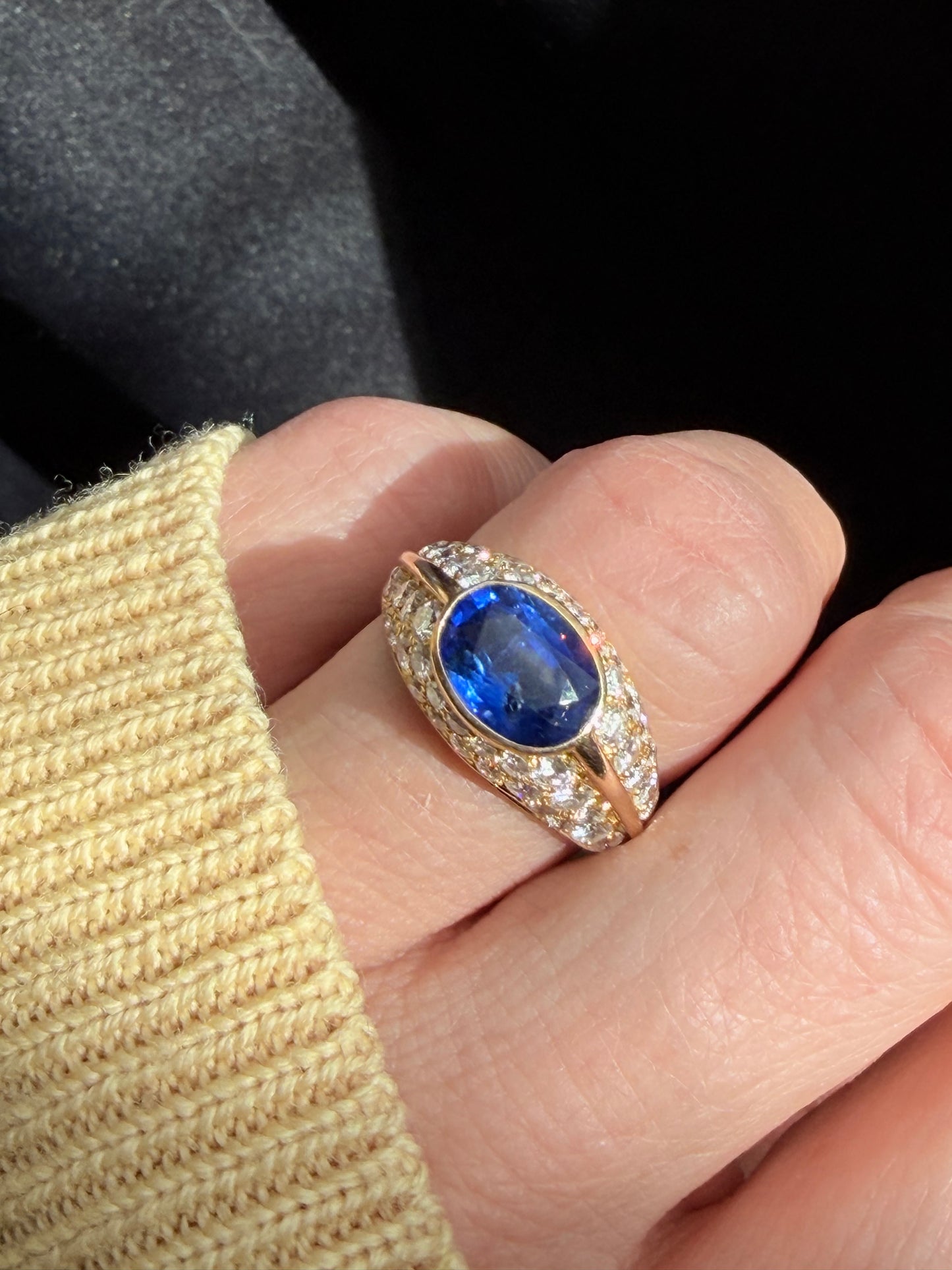Bvlgari Burma Sapphire and Diamond Ring