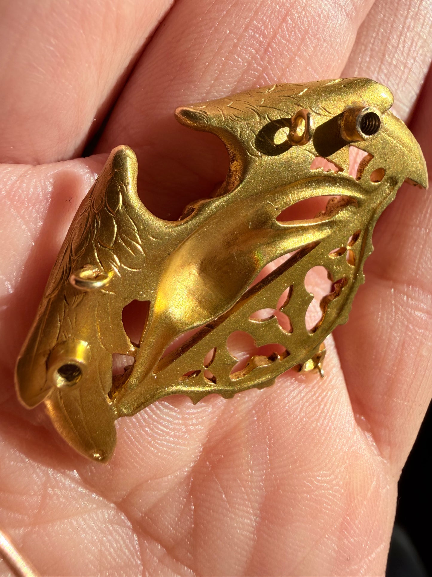 Victorian Diamond Dragon Brooch