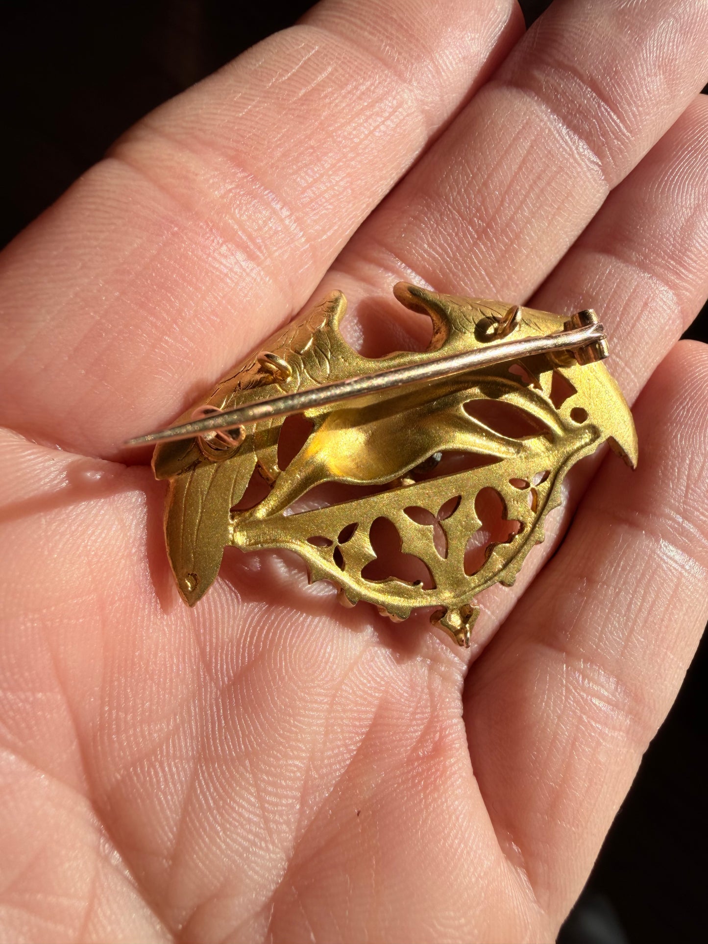 Victorian Diamond Dragon Brooch