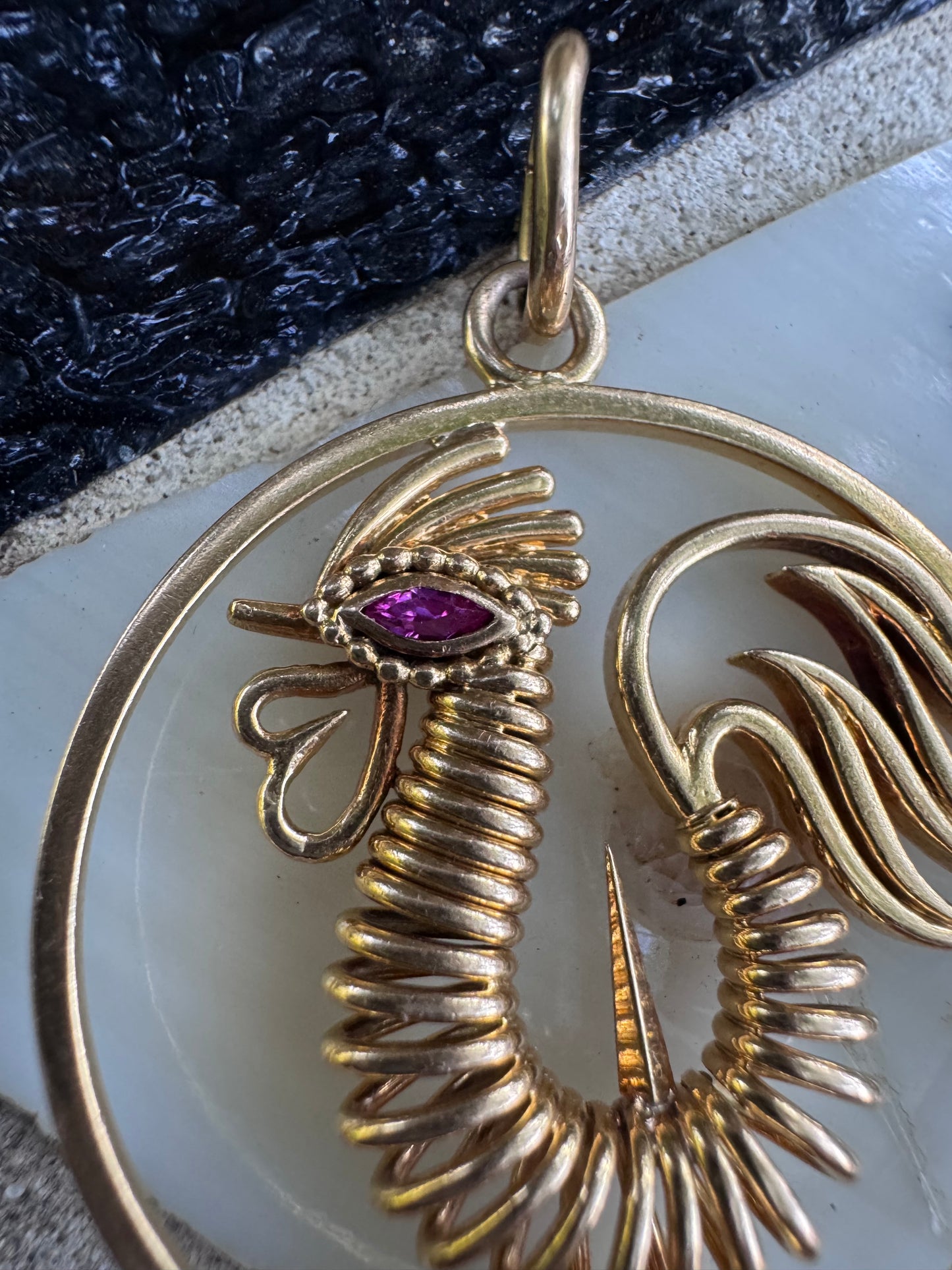 Vintage Cartier Paris 1970's Rooster Pendant