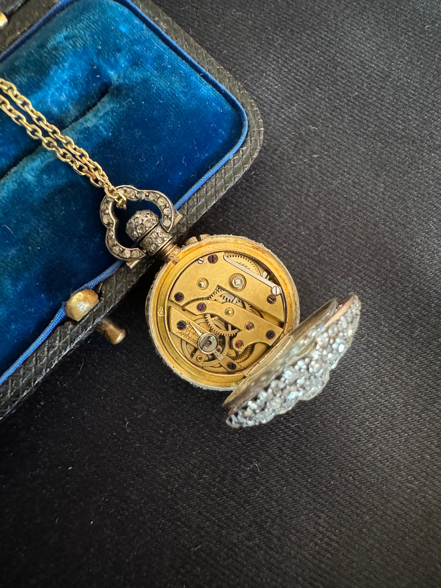 Antique Tiffany and Co. Diamond Ladies Dress Pocket Watch