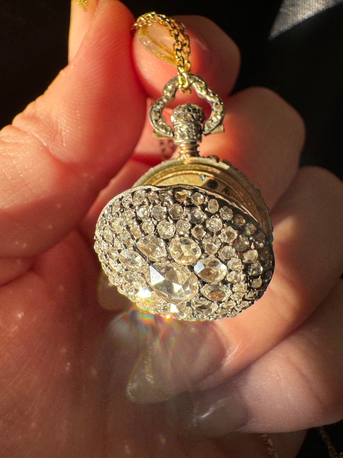 Antique Tiffany and Co. Diamond Ladies Dress Pocket Watch