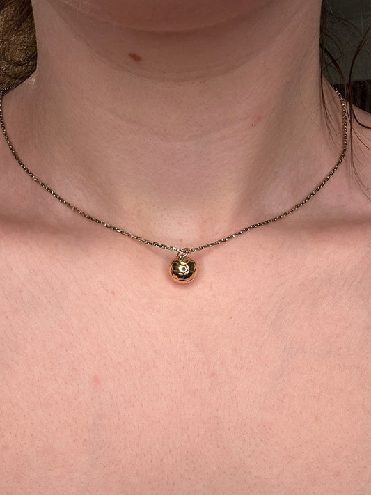 Estate 14k Yellow Gold Soccer Ball Charm