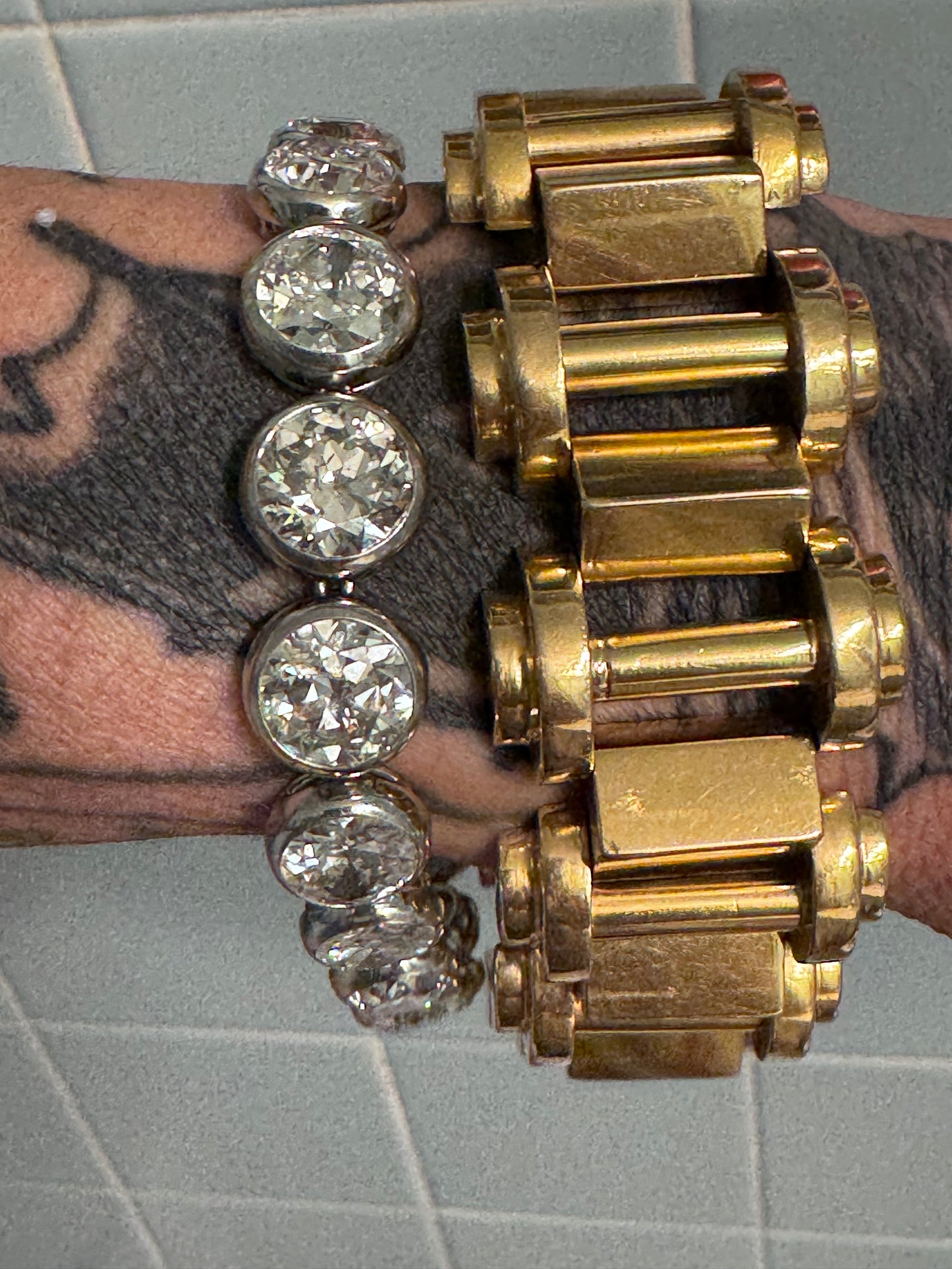 Antique Portuguese Barbell Bracelet