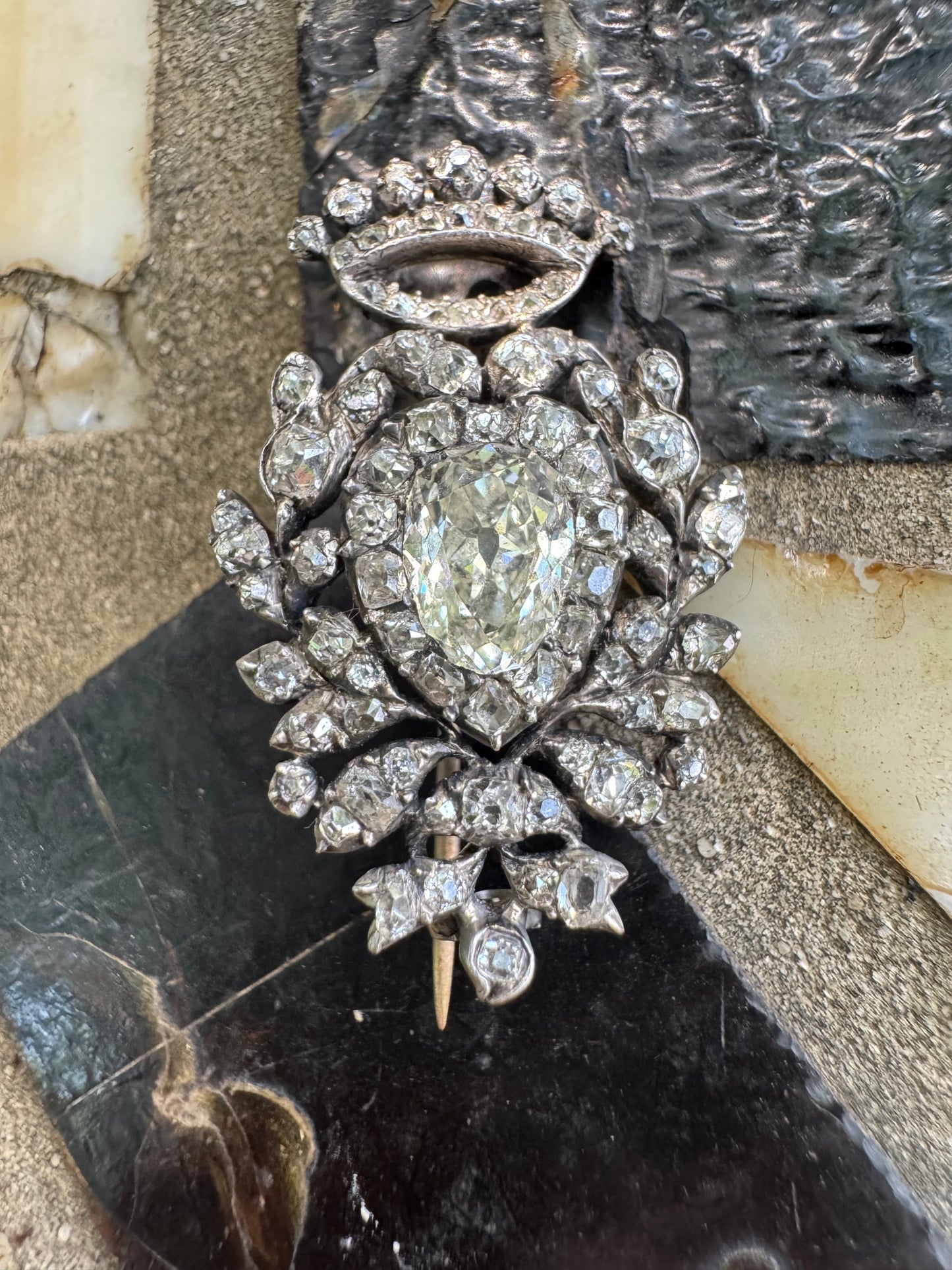 Georgian Crowned Heart Pendant