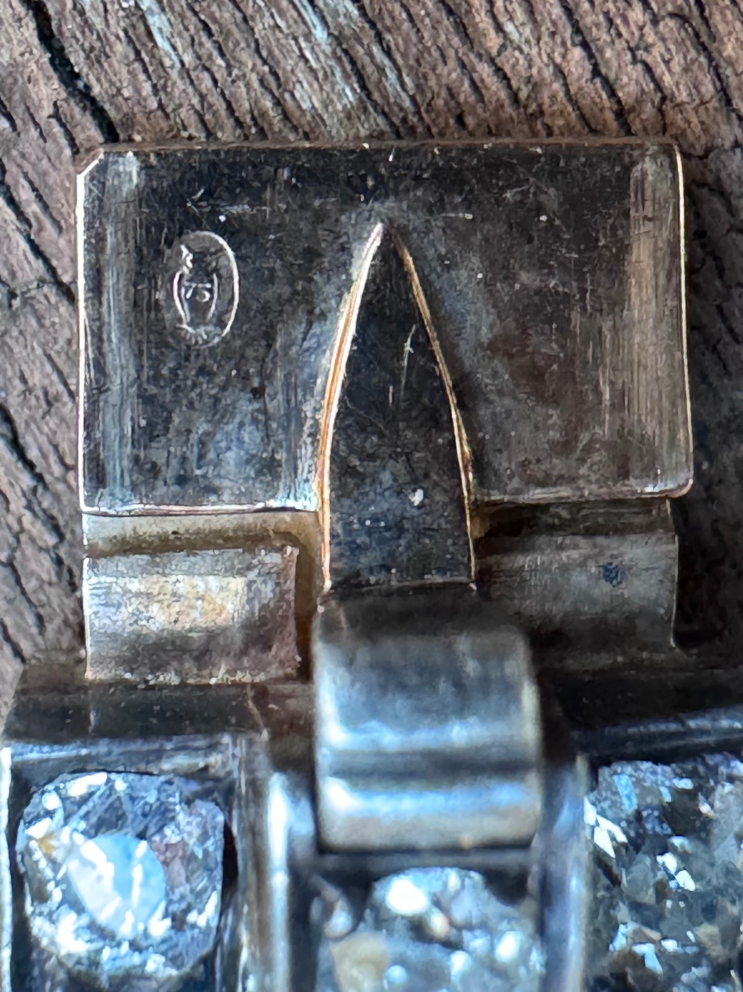 Antique Old Mine Cut Diamond Link Bracelet