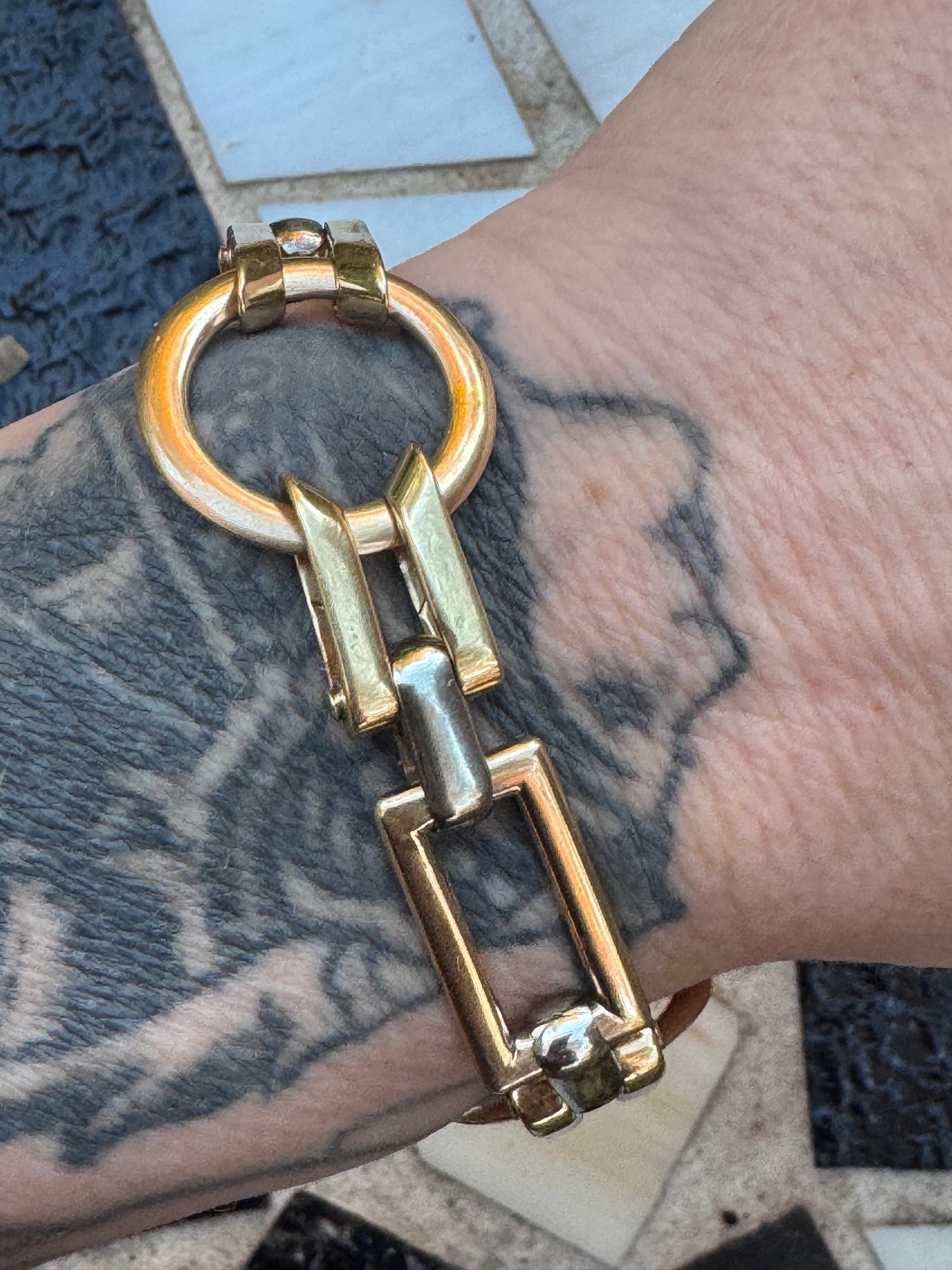 Georges L'Enfant 1970s Geometric Bracelet