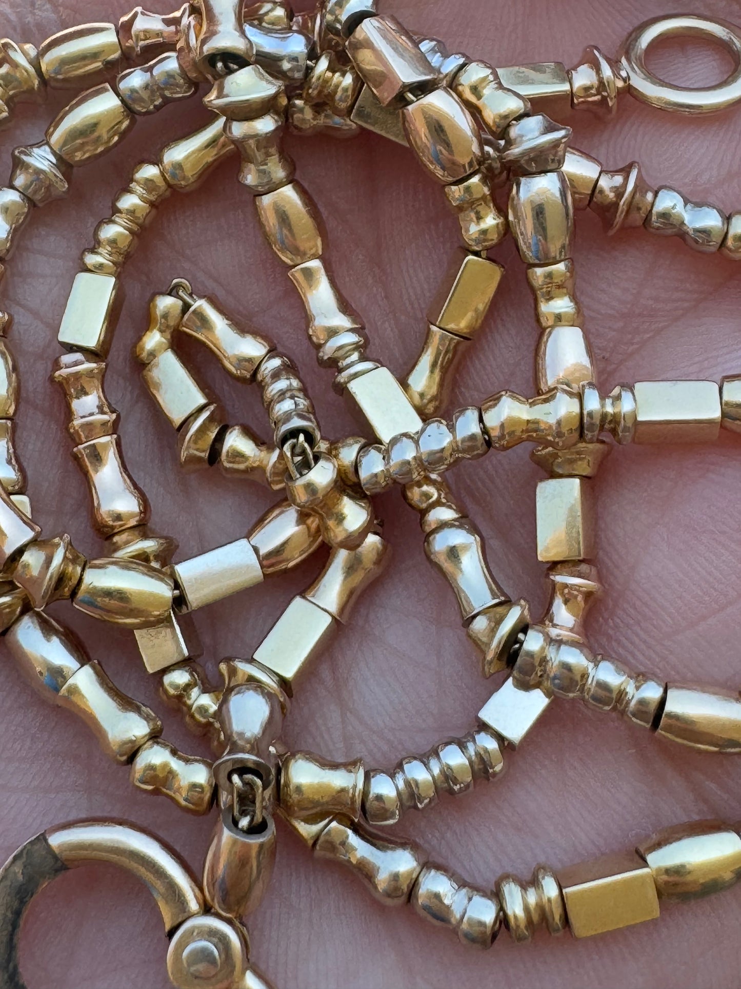 Italian Manifredi 18k Bead Chain Bracelet Set