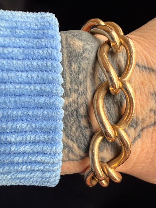 Vintage Oval Curb Link Bracelet