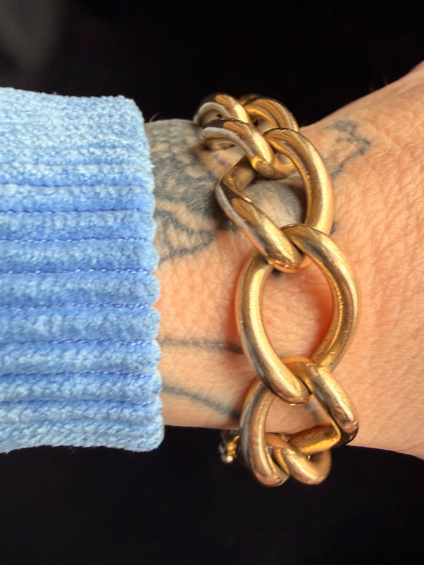 Vintage Oval Curb Link Bracelet