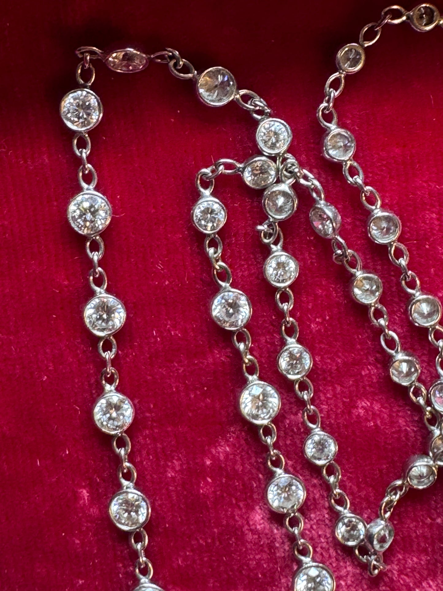 Vintage Diamonds by the Yard Necklace