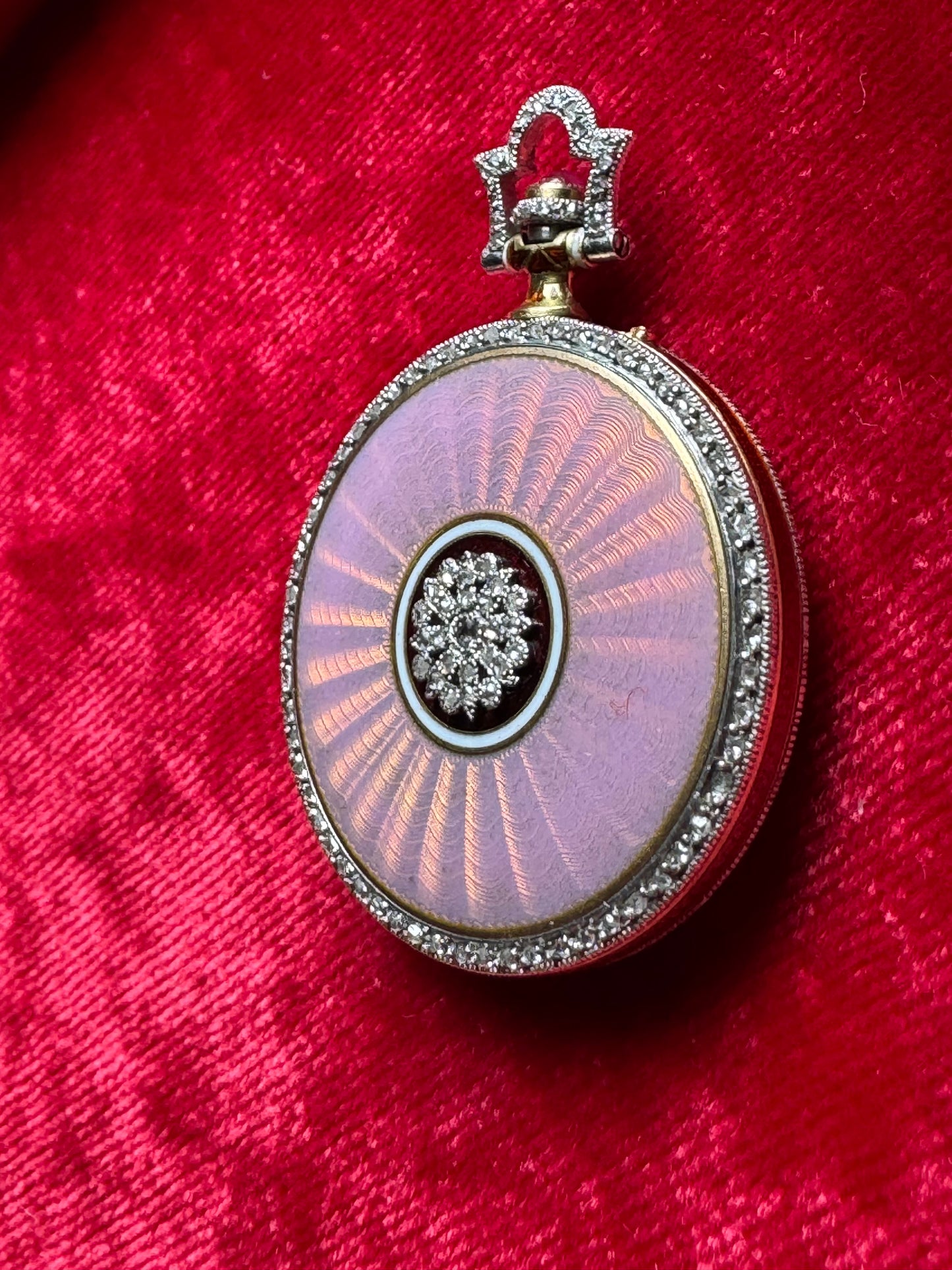 Chaumet Art Deco Enamel and Diamond Watch