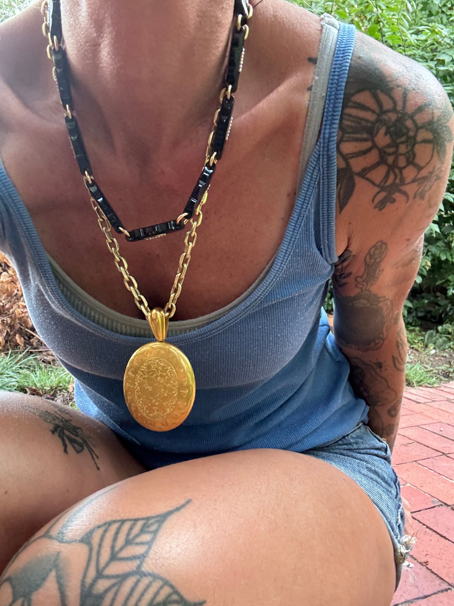 Victorian Floral Engraved Locket