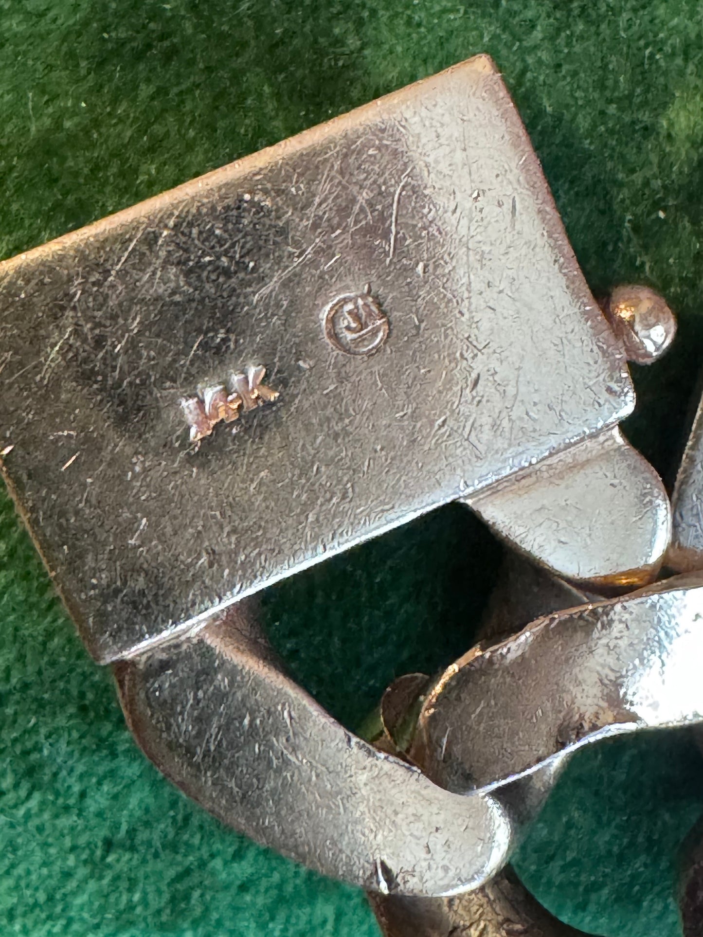 Vintage Pyramid Curb  Bracelet