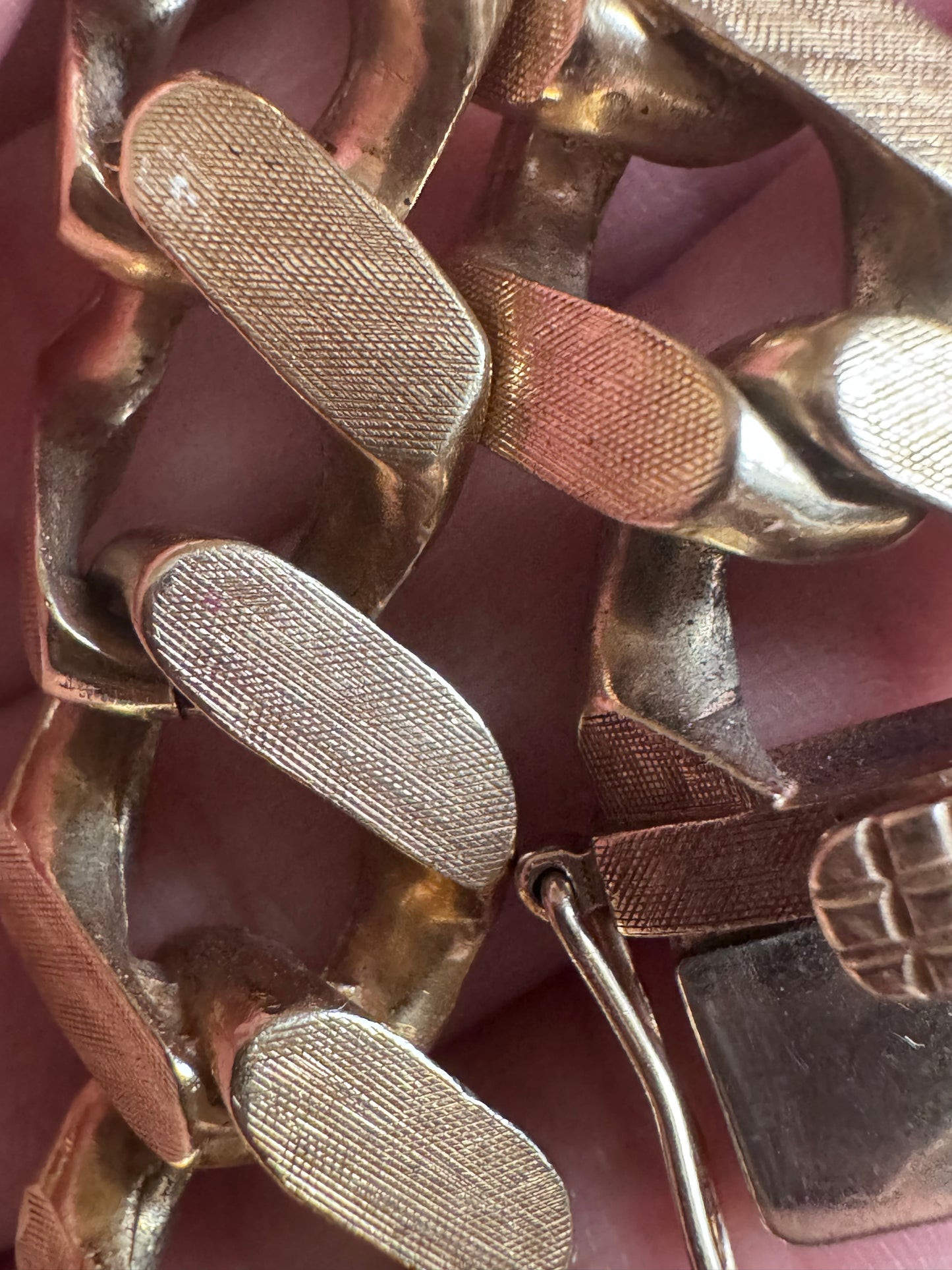 Vintage Pyramid Curb  Bracelet