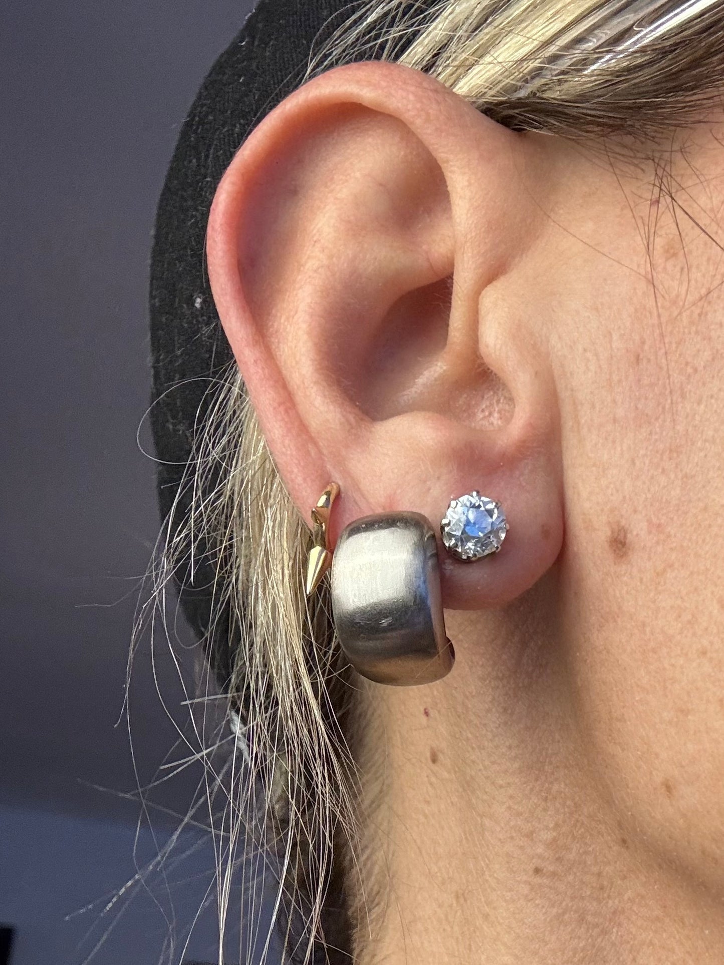 Cartier Omega Back Earrings