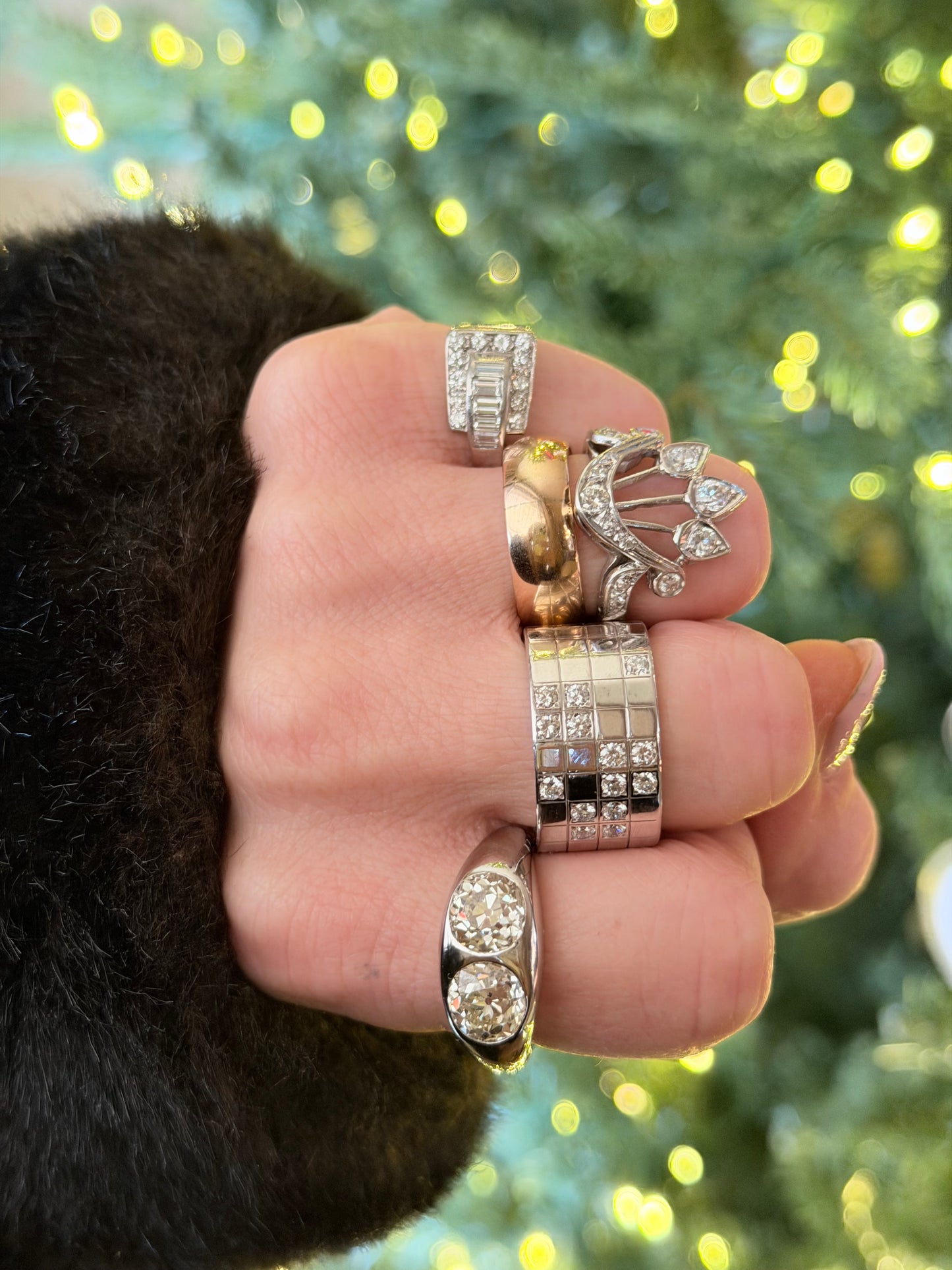 Vintage Triple Arrow Crown Ring