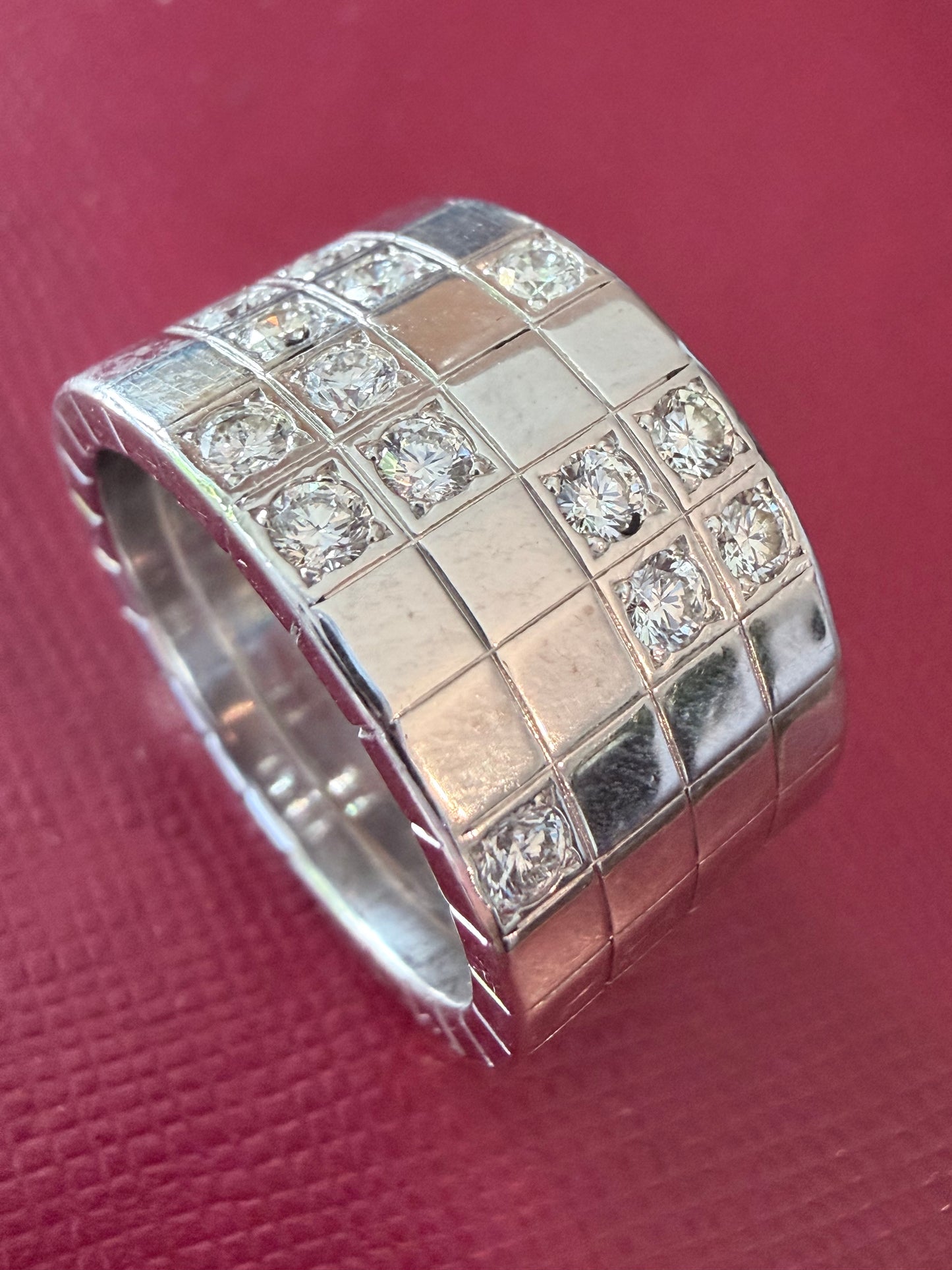 Cartier Diamond Wide Set Band Ring